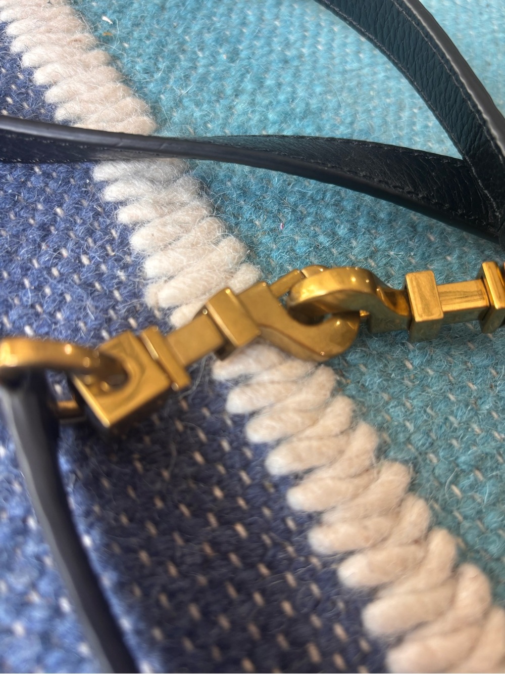 Tory Burch Black Leather Replacement Purse Strap - Picture 3 of 5